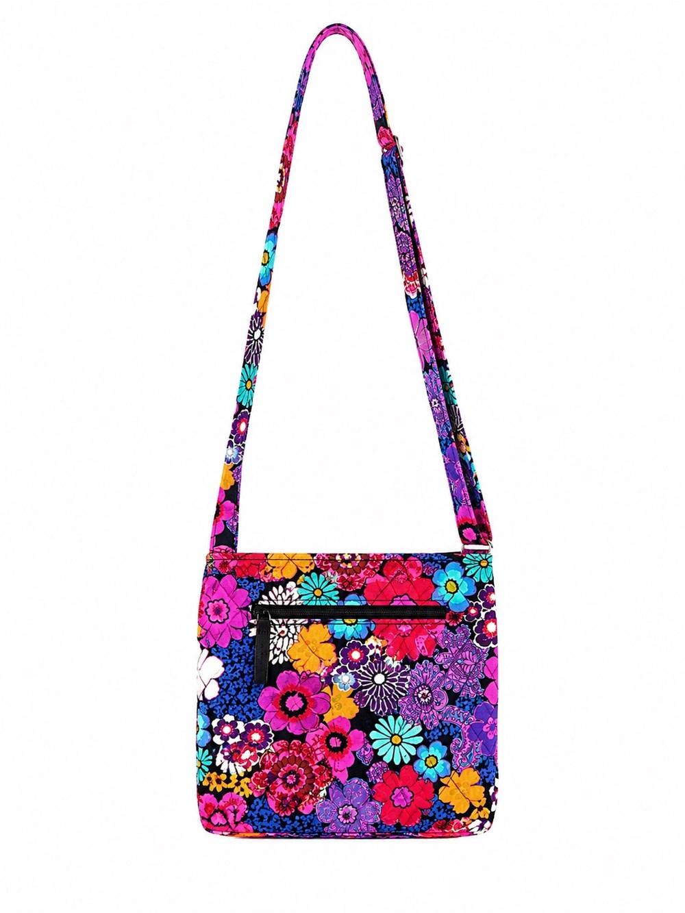 Vera Bradley Hipster Floral Crossbody Shoulder Bag Multicolor Quilted